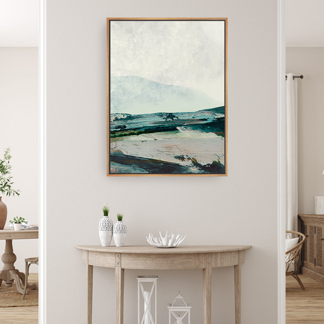 Mountains Framed Printed Canvas