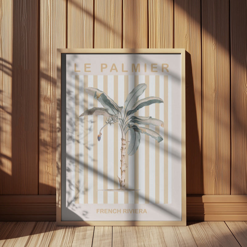 Le Palmier French Riviera Print