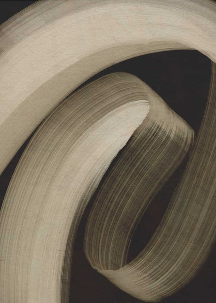 Curved Essence Portrait Framed Printed Canvas