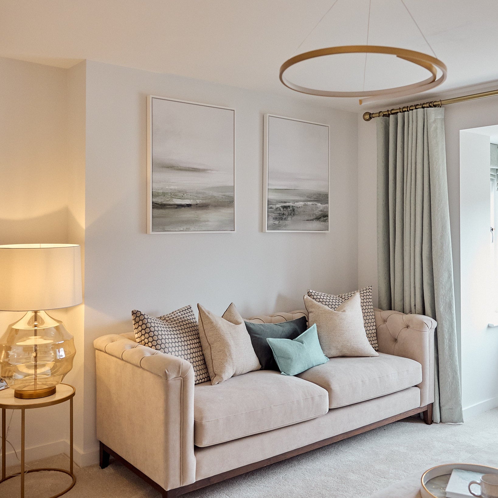 Light Dawn Framed Canvas Set of 2