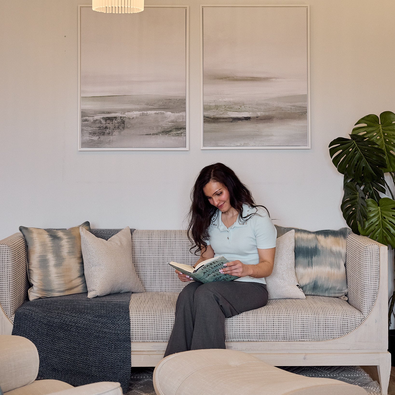 Light Dawn Framed Canvas Set of 2