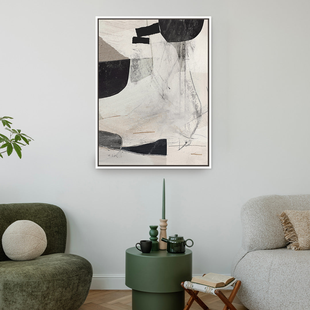 High 2 Framed Printed Canvas