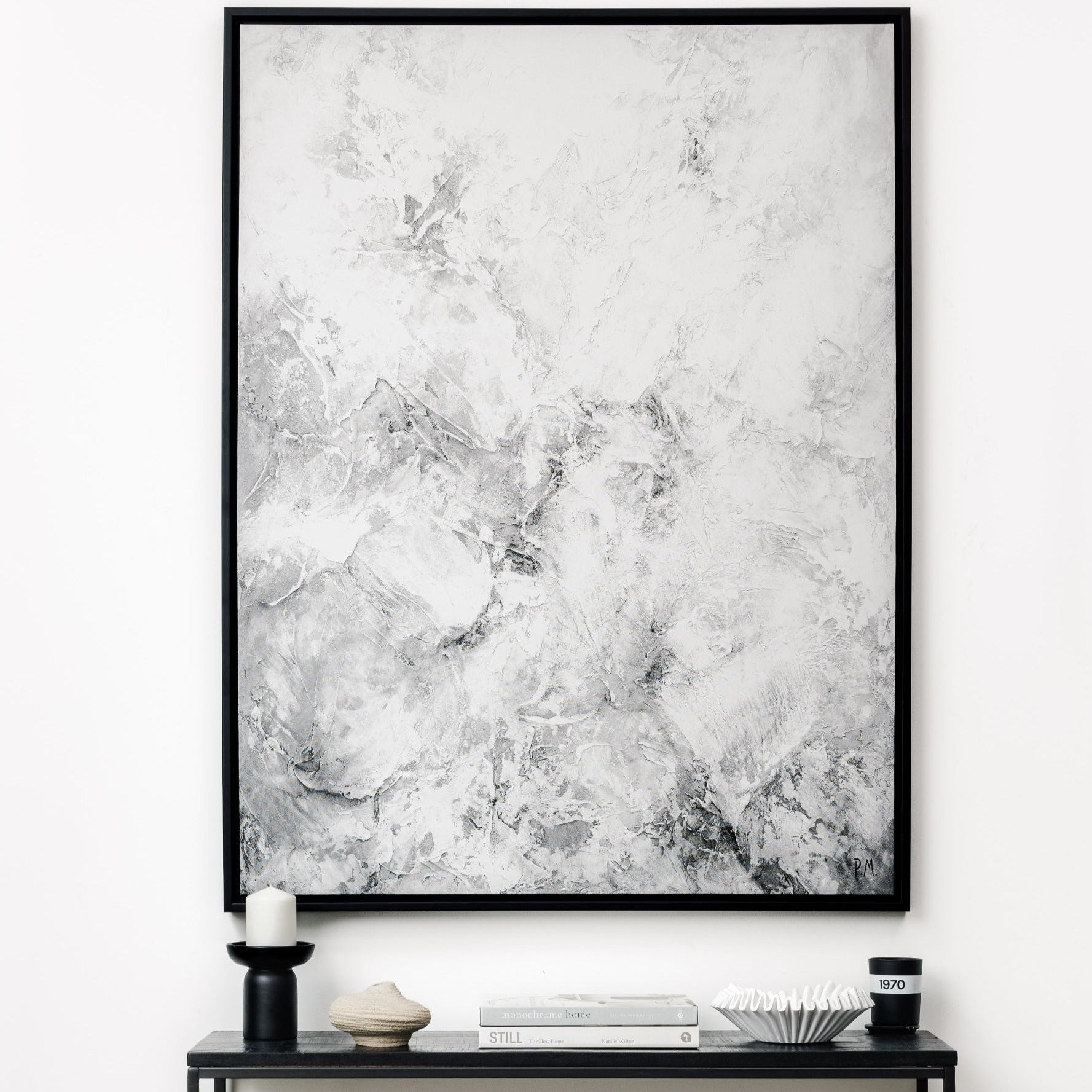 Luna Portrait Framed Printed Canvas - Mala Art Co.