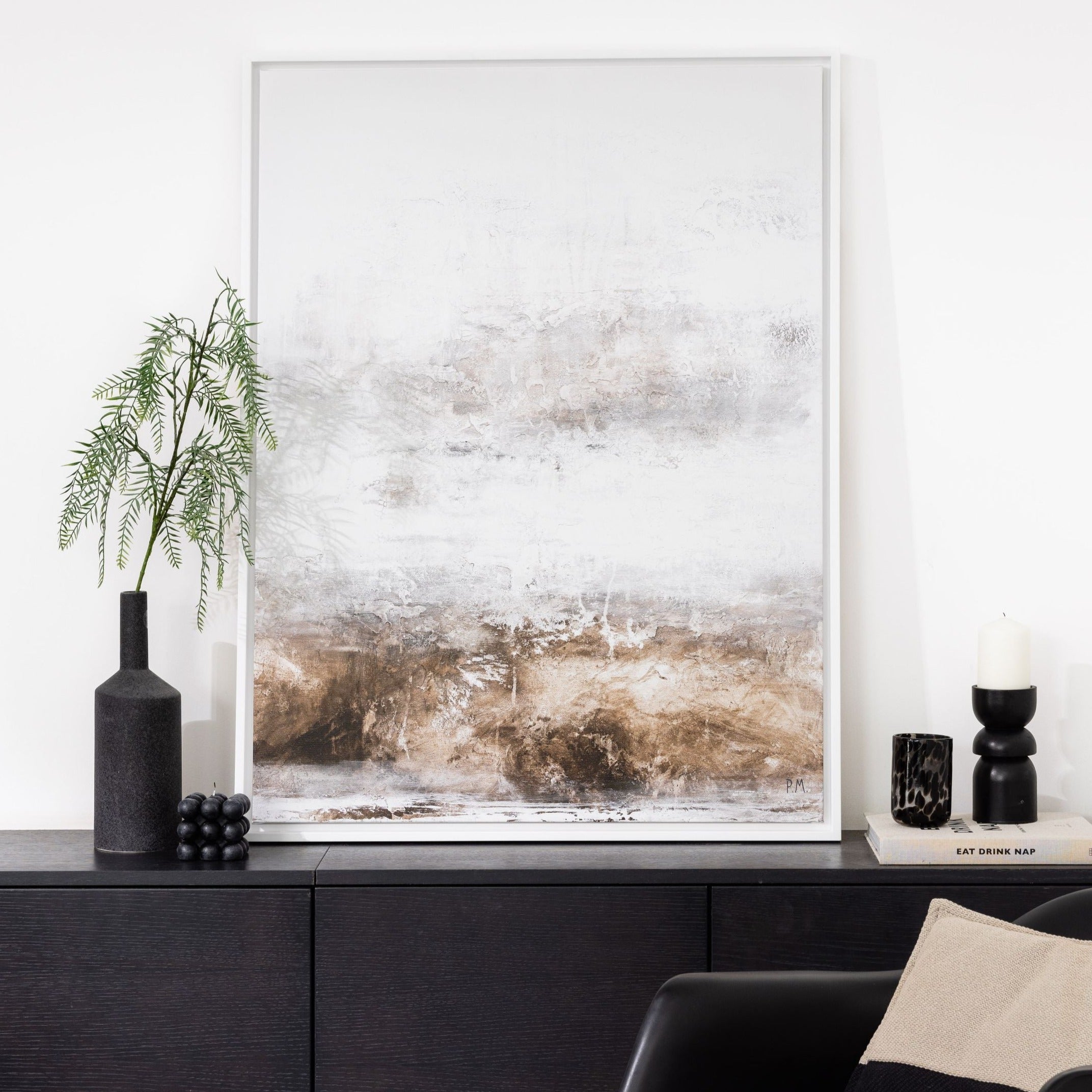 Echoes Portrait Framed Printed Canvas - Mala Art Co.