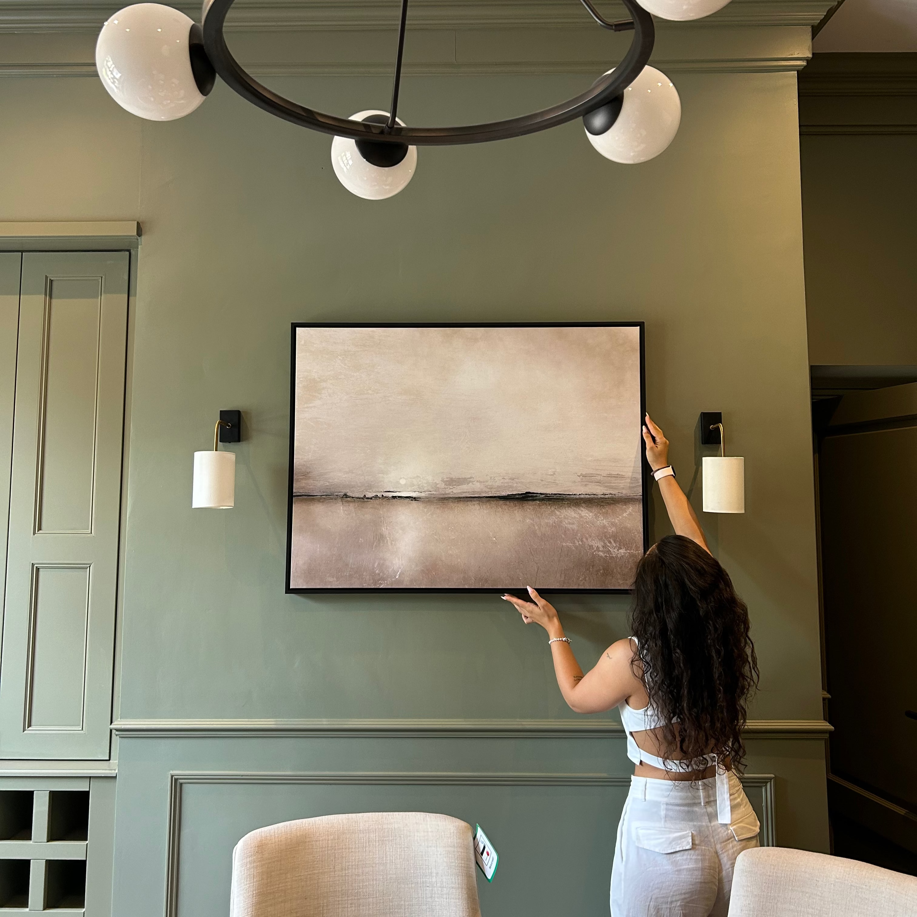 Sunlight Bay Framed Printed Canvas