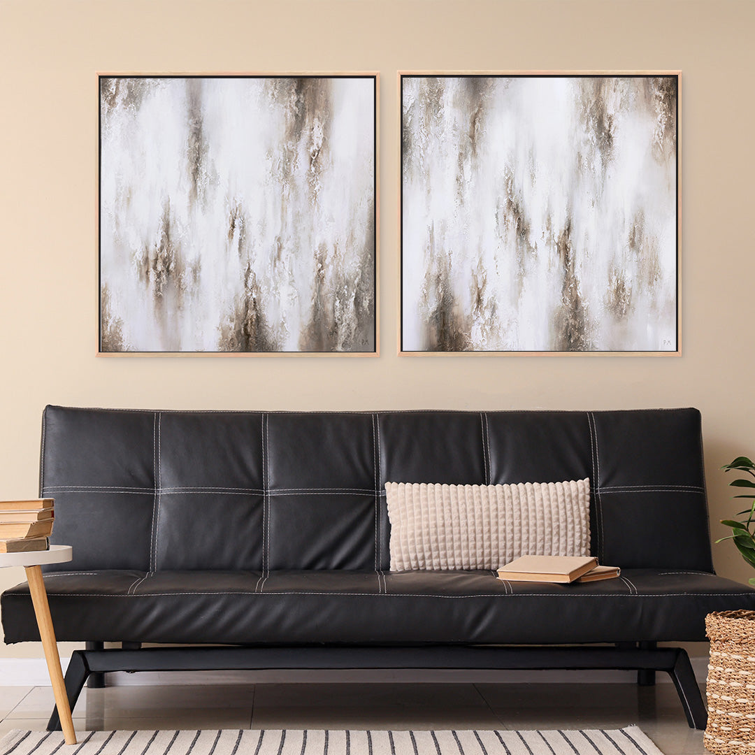 Nola Square Framed Canvas Set of 2