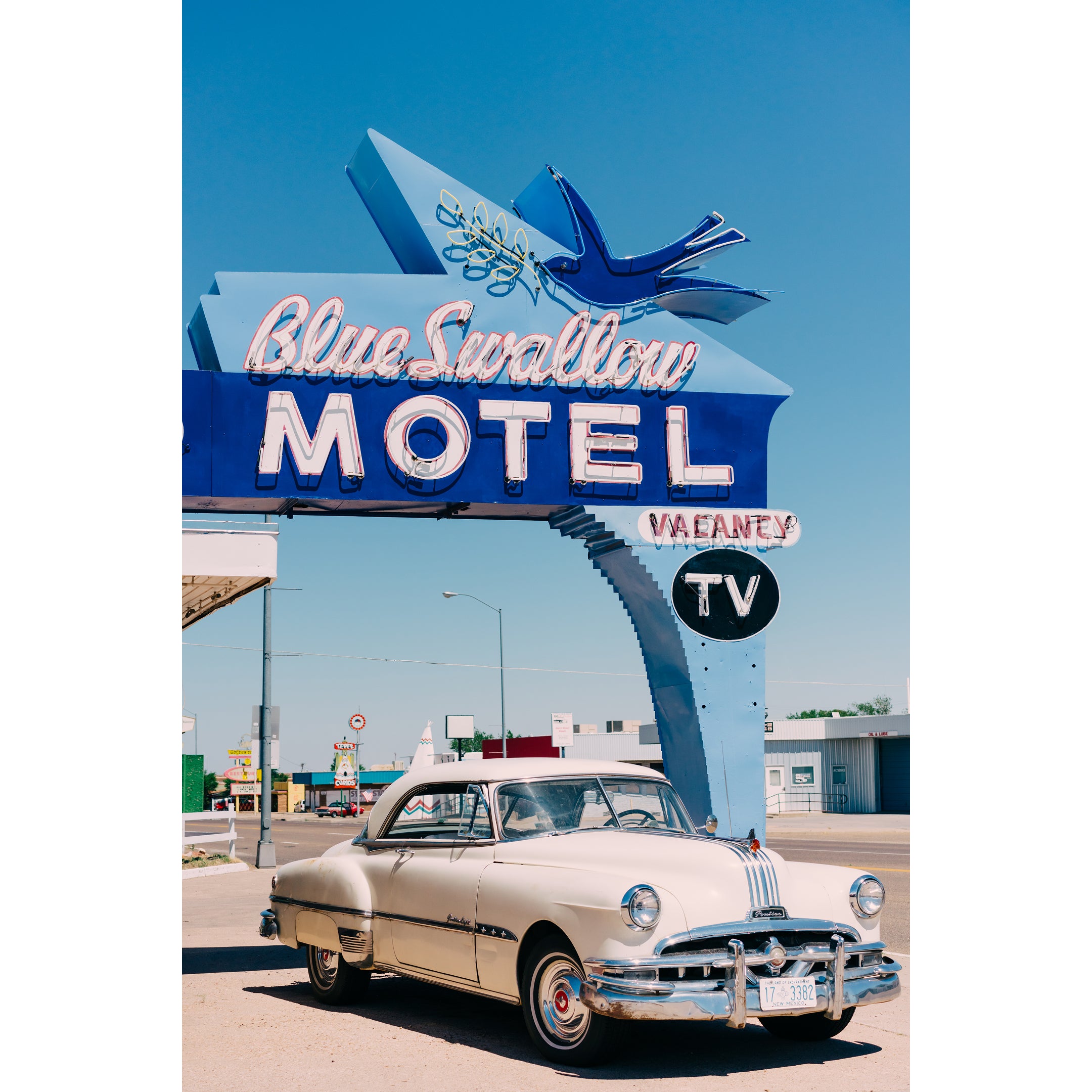 Blue Swallow Motel Print