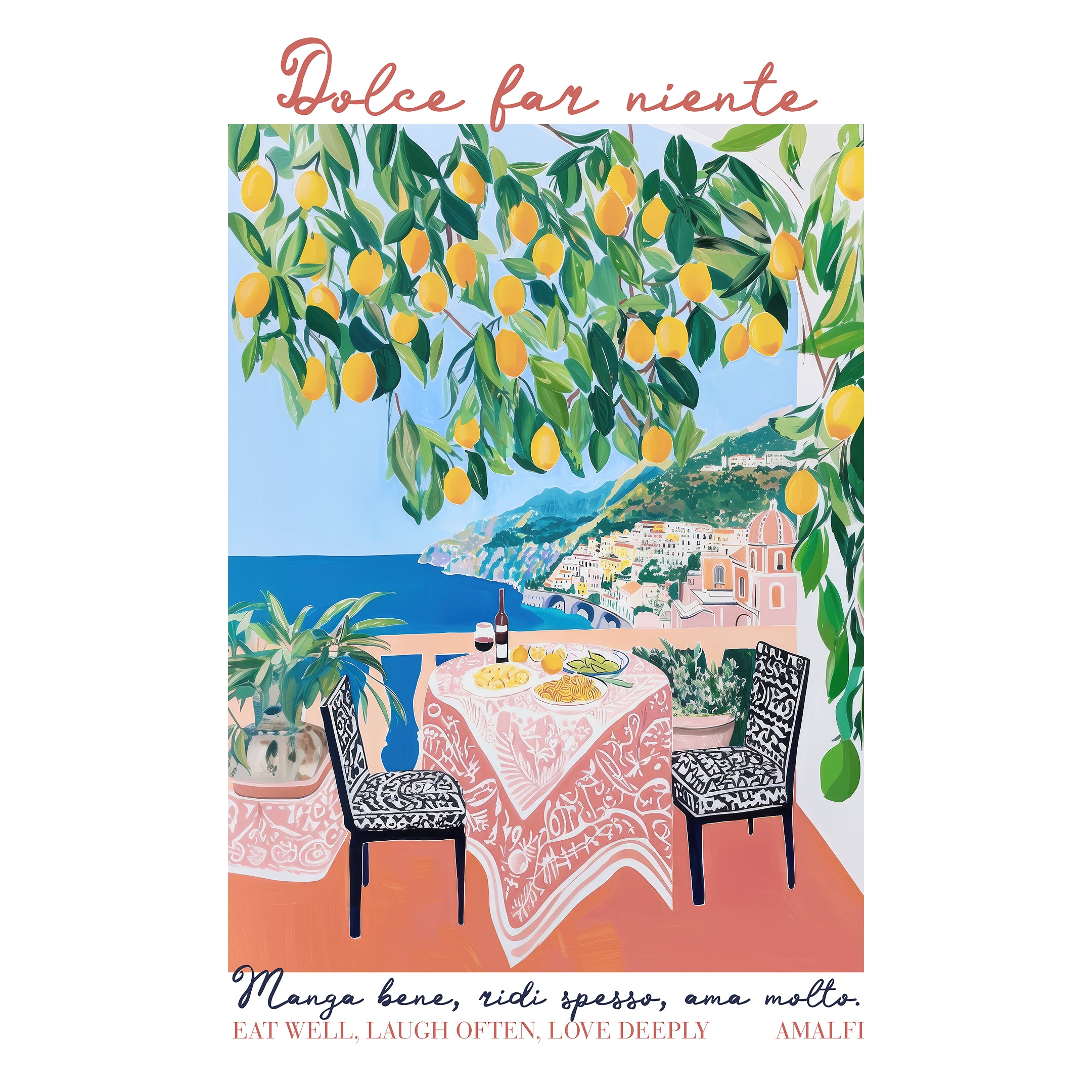 Eat Well Amalfi Print