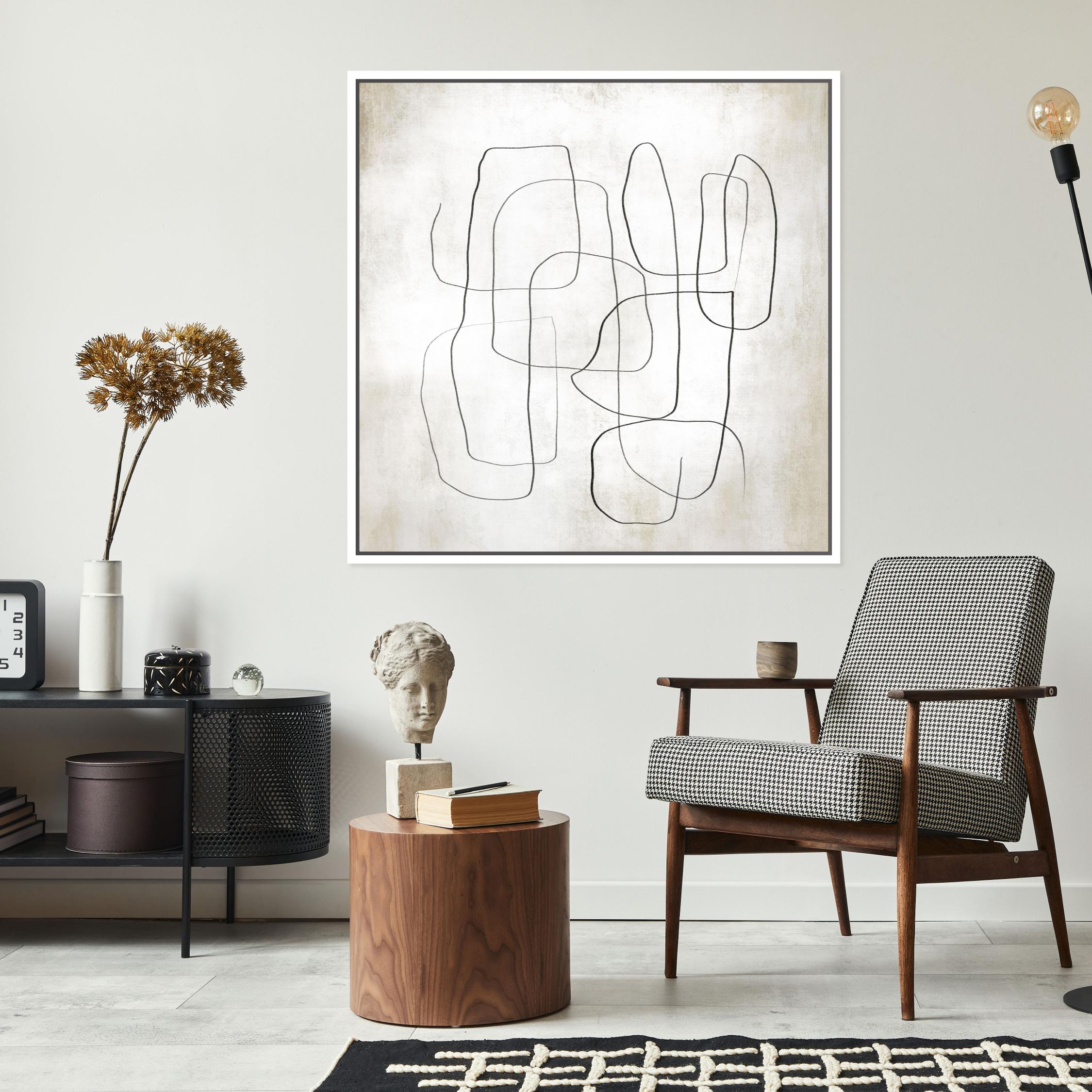 Fina I Square Framed Printed Canvas - Mala Art Co.