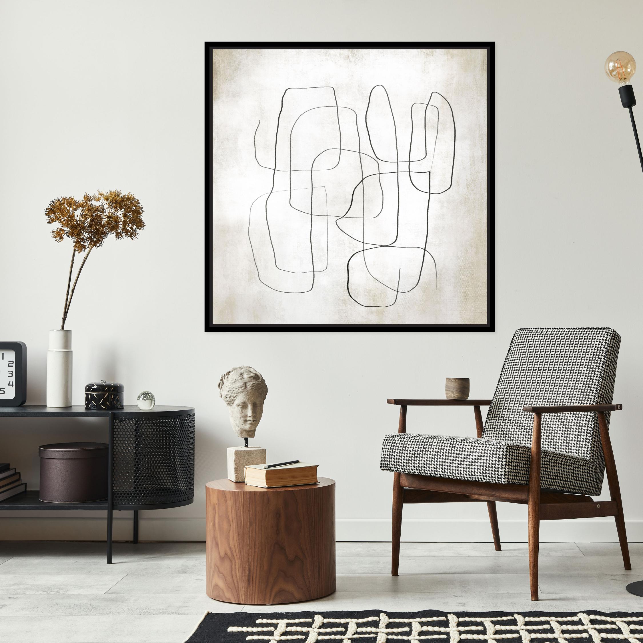 Fina I Square Framed Printed Canvas - Mala Art Co.