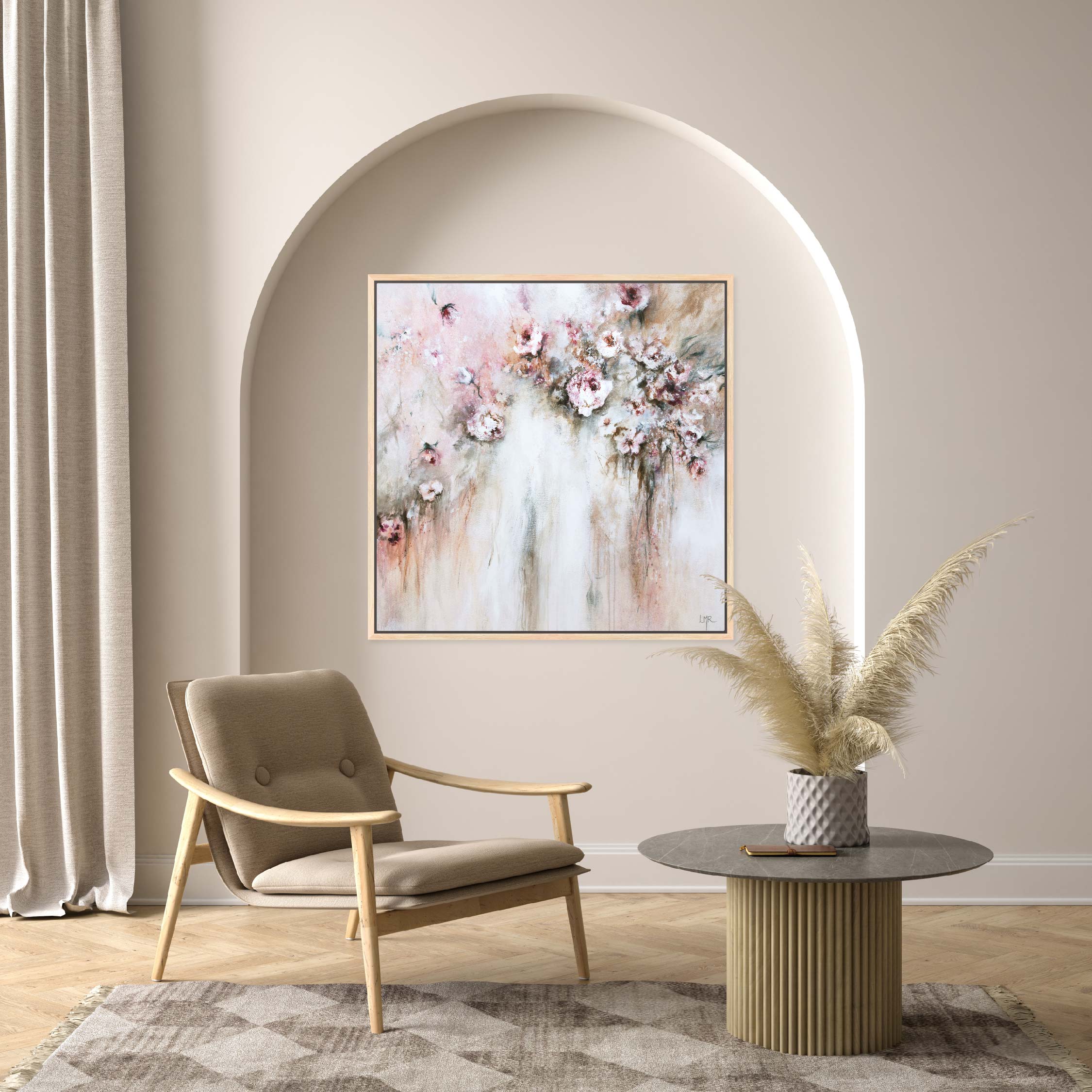 Amore Square Framed Printed Canvas - Mala Art Co.