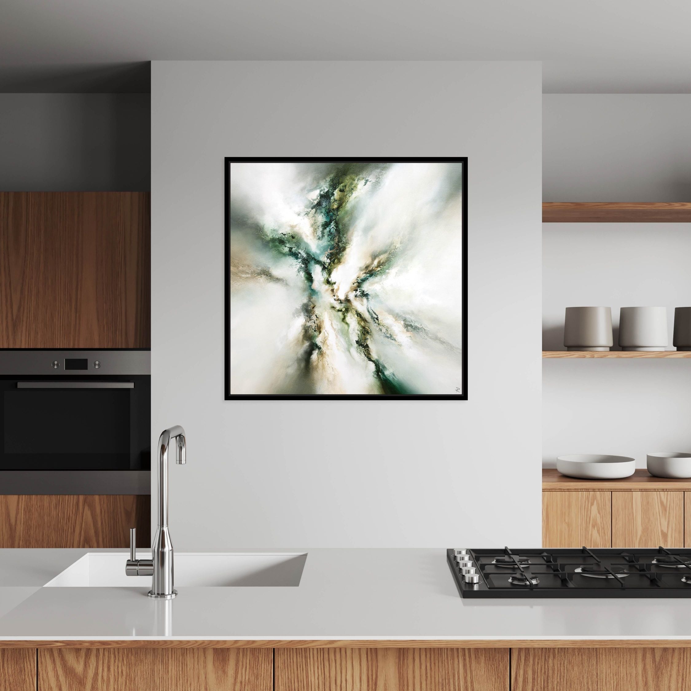 Majestic II Square Framed Printed Canvas - Mala Art Co.