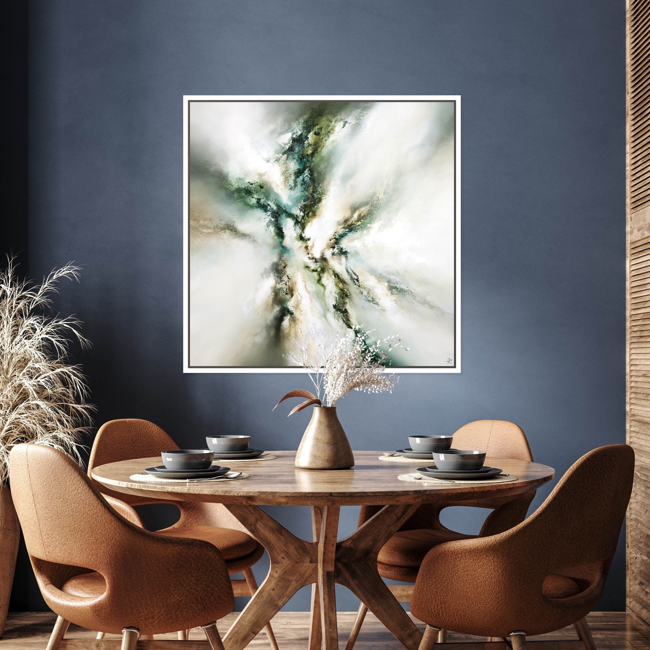 Majestic II Square Framed Printed Canvas - Mala Art Co.