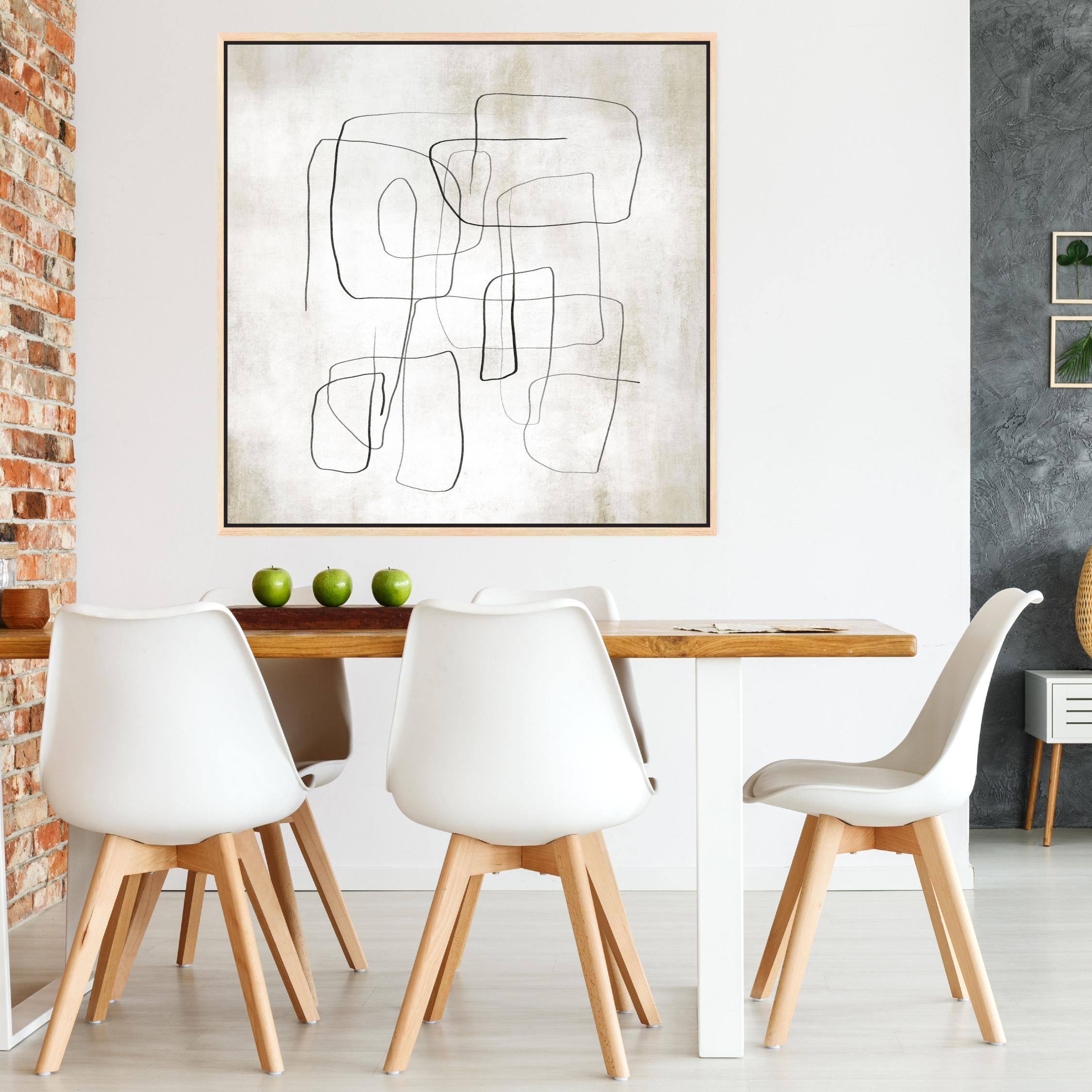 Fina II Square Framed Printed Canvas - Mala Art Co.