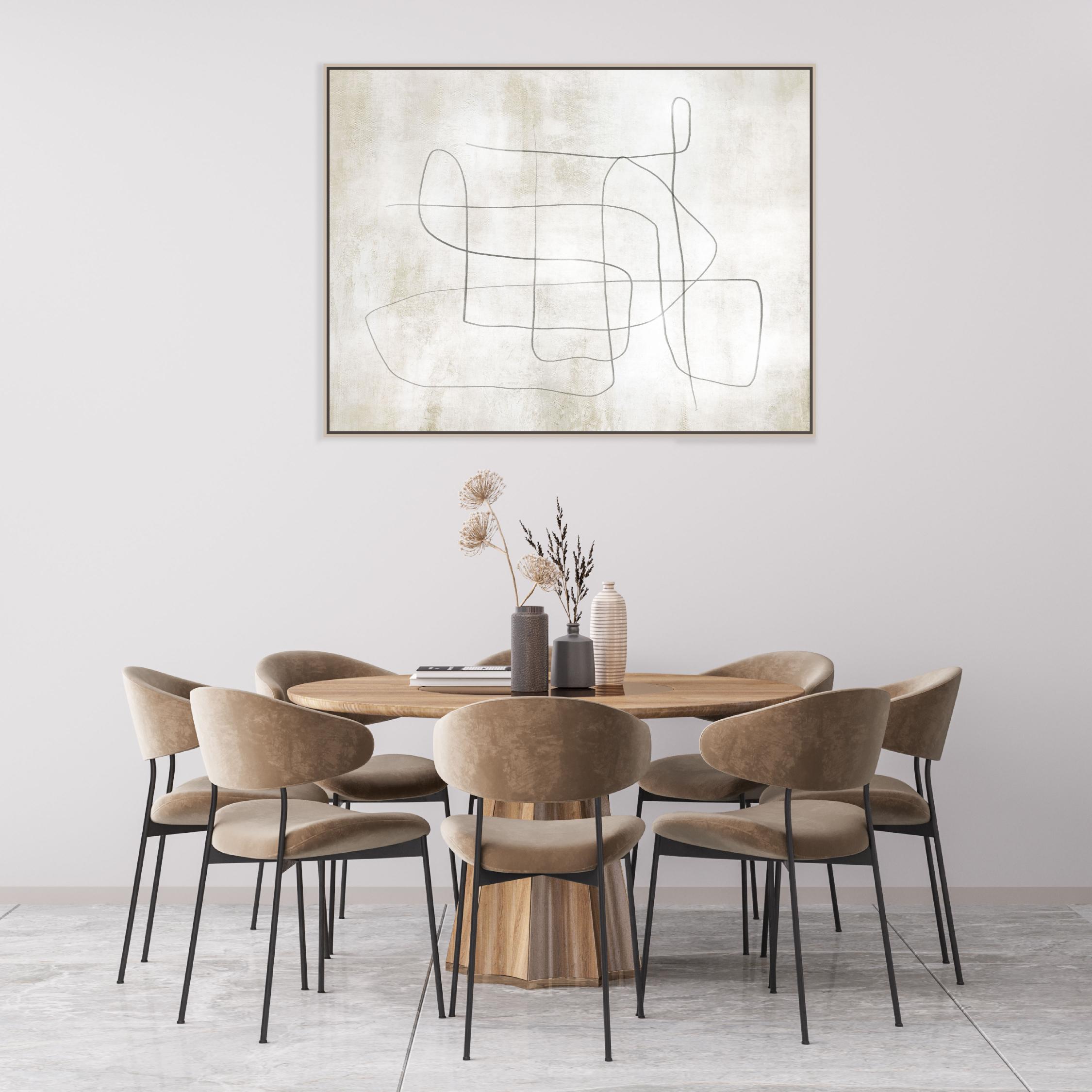 Flow Landscape Framed Printed Canvas - Mala Art Co.