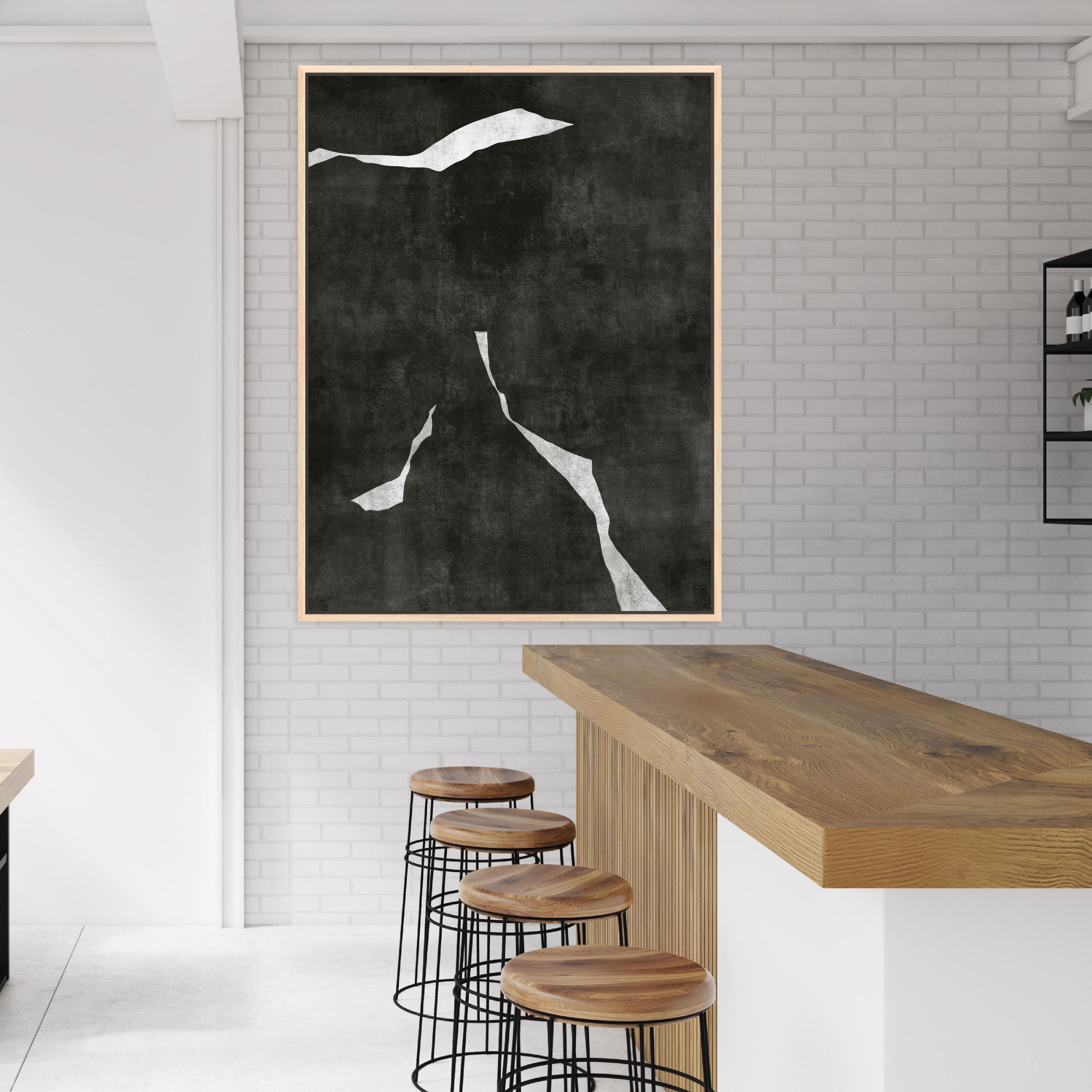 Nero I Portrait Framed Printed Canvas - Mala Art Co.