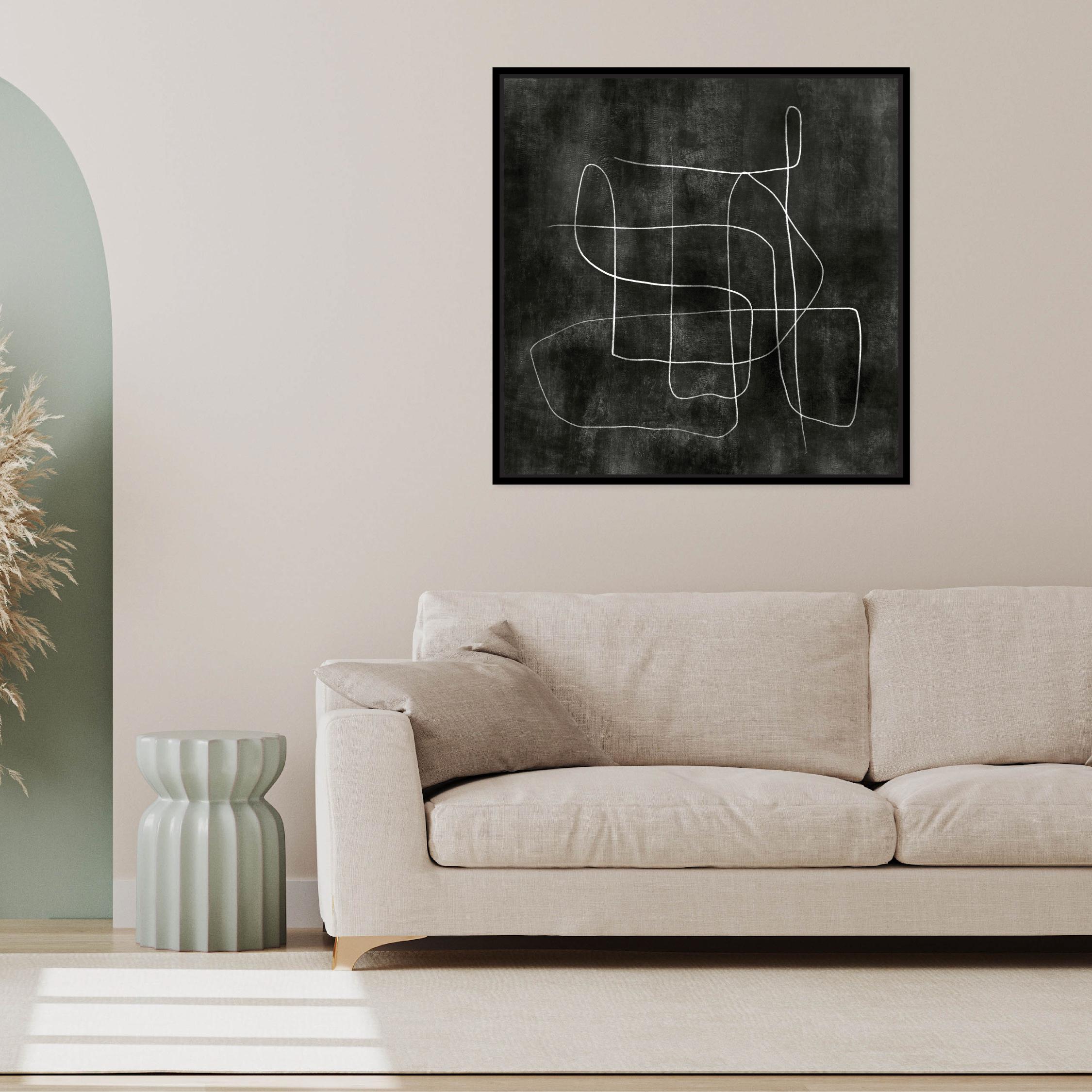 Sonata Square Framed Printed Canvas - Mala Art Co.