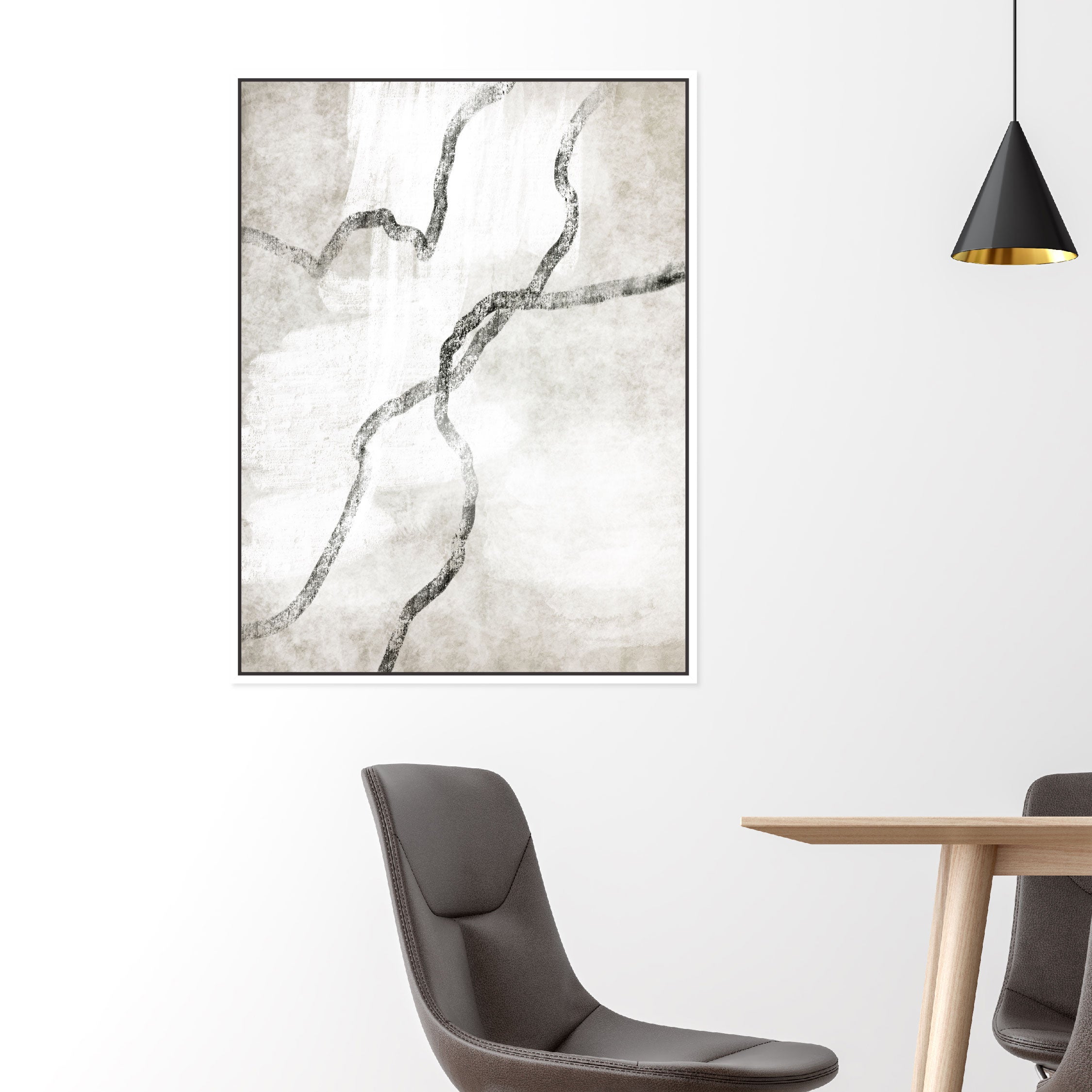 Modo II Portrait Framed Printed Canvas - Mala Art Co.