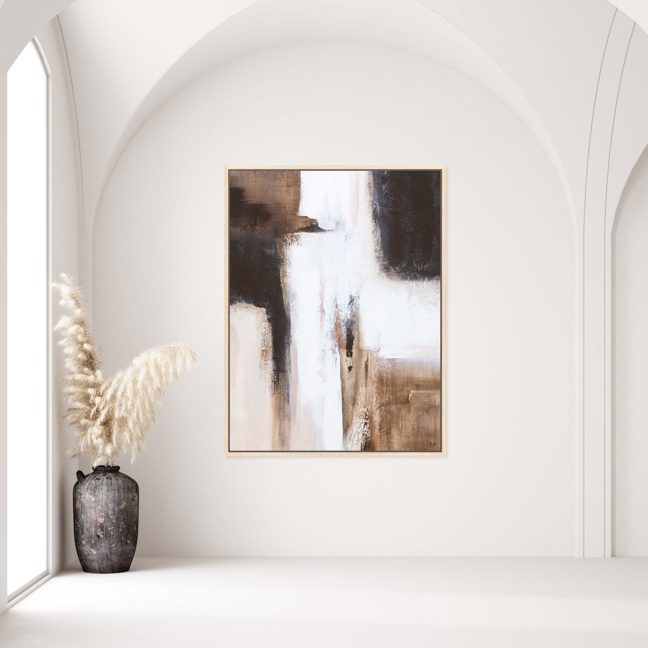 Casa II Portrait Framed Printed Canvas - Mala Art Co.