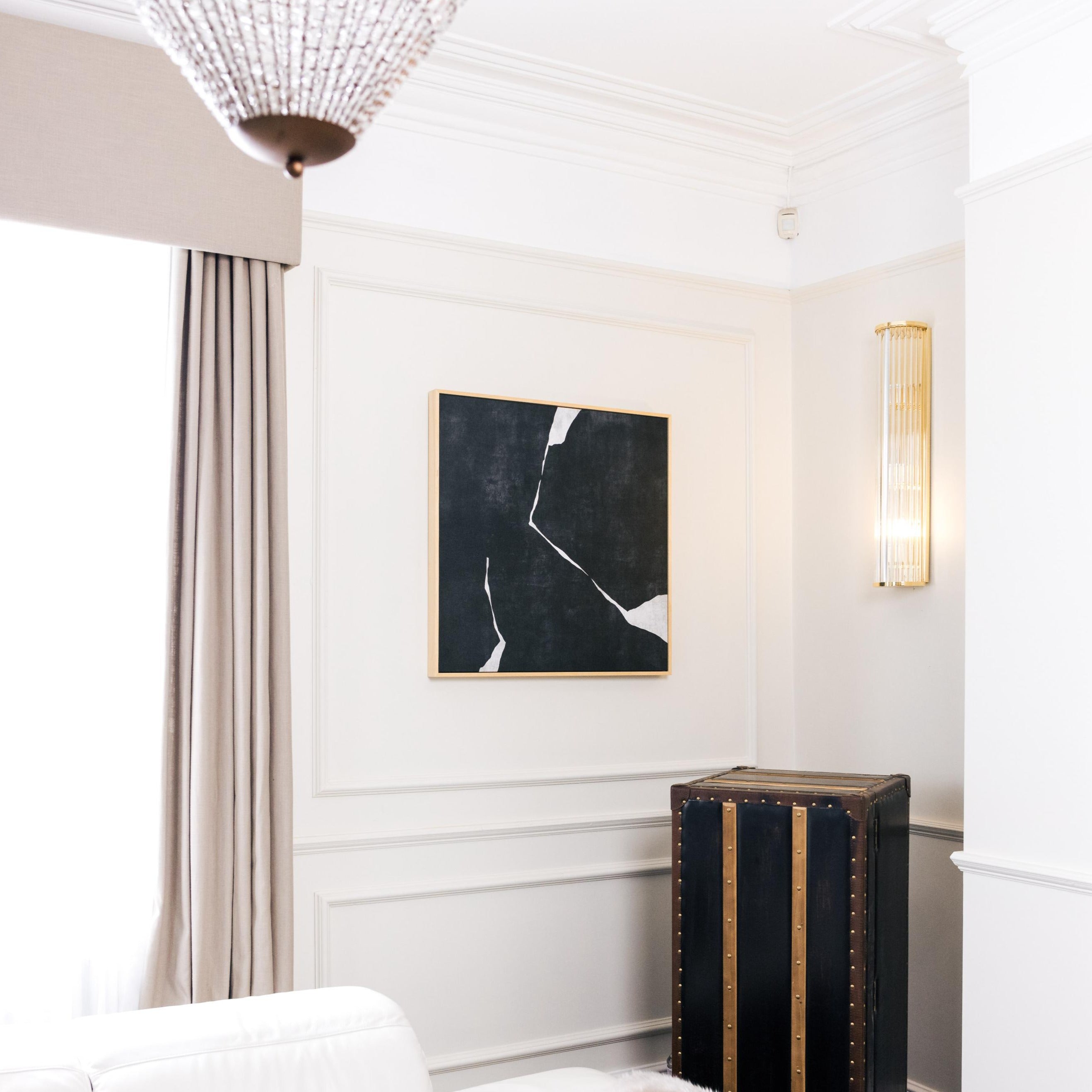 Nero II Square Framed Printed Canvas - Mala Art Co.