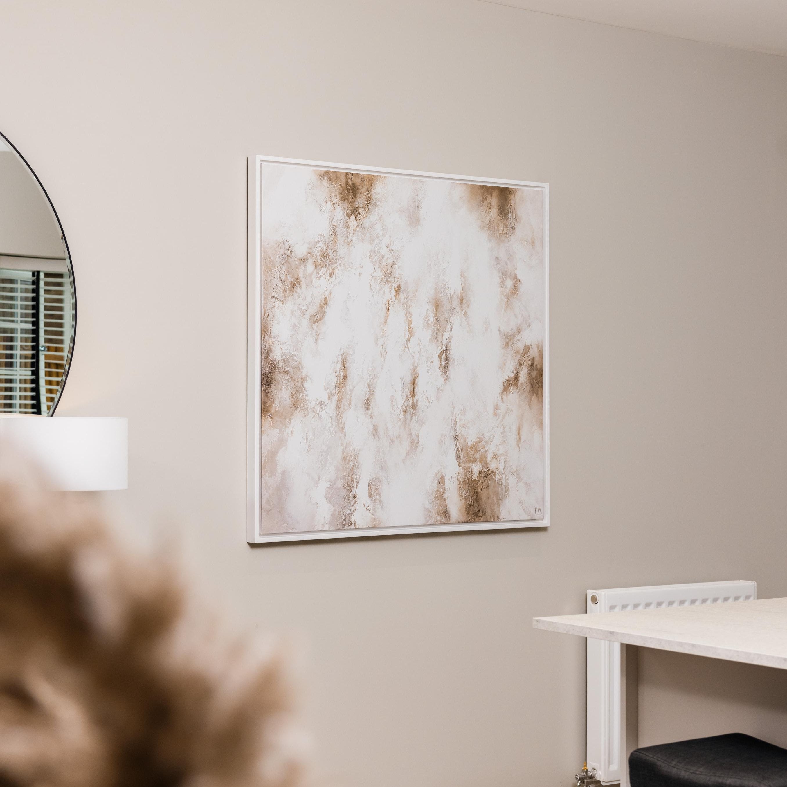 Core Square Framed Printed Canvas - Mala Art Co.