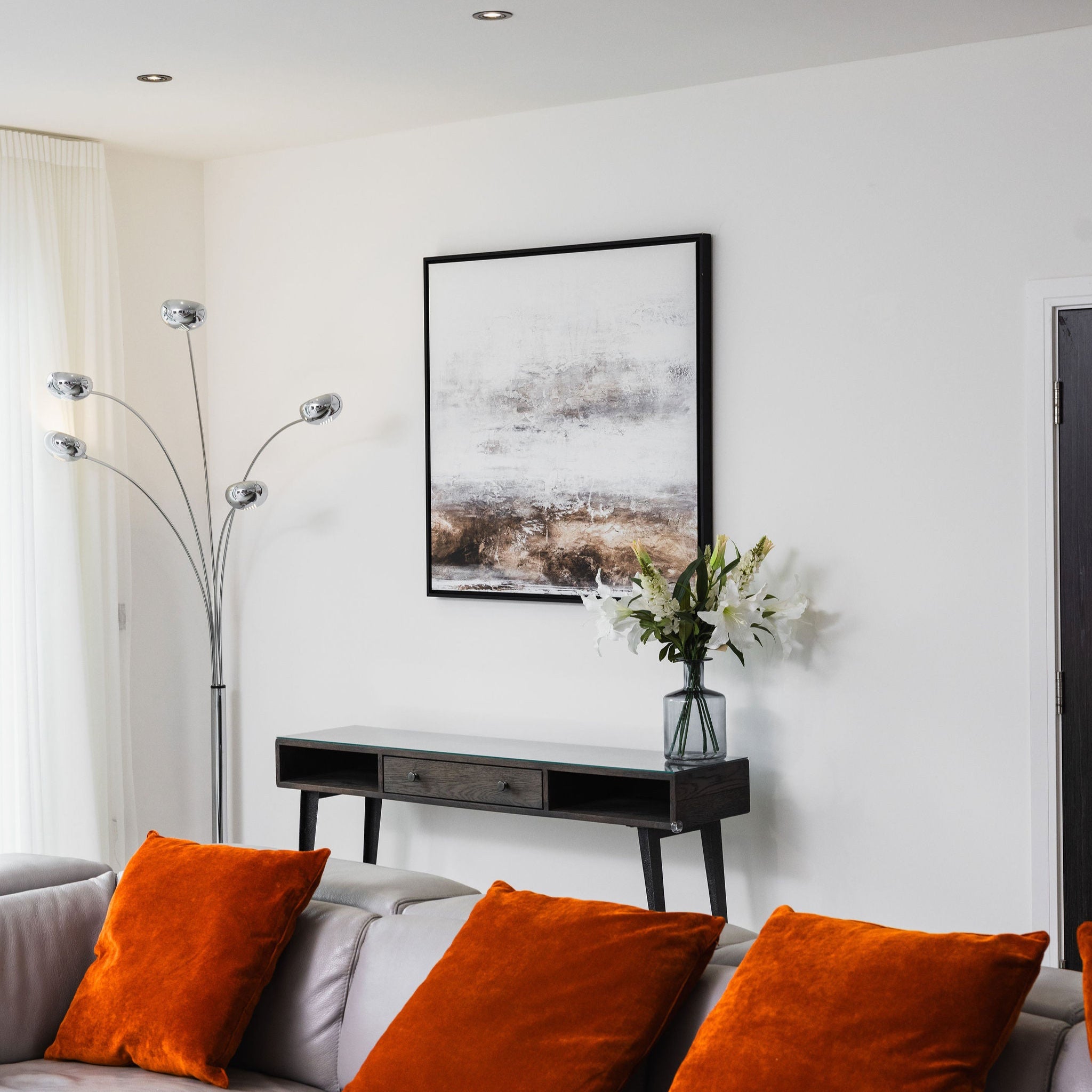 Echoes Square Framed Printed Canvas - Mala Art Co.