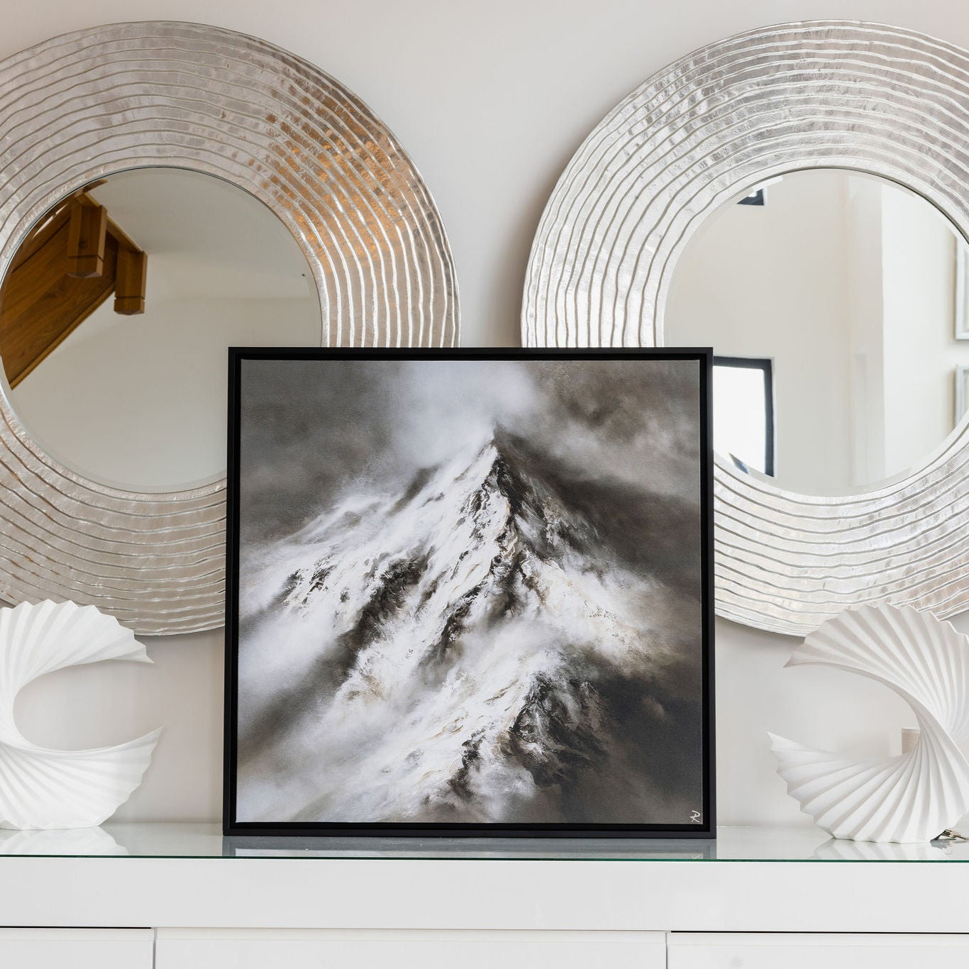 Greatest Heights Square Framed Printed Canvas - Mala Art Co.