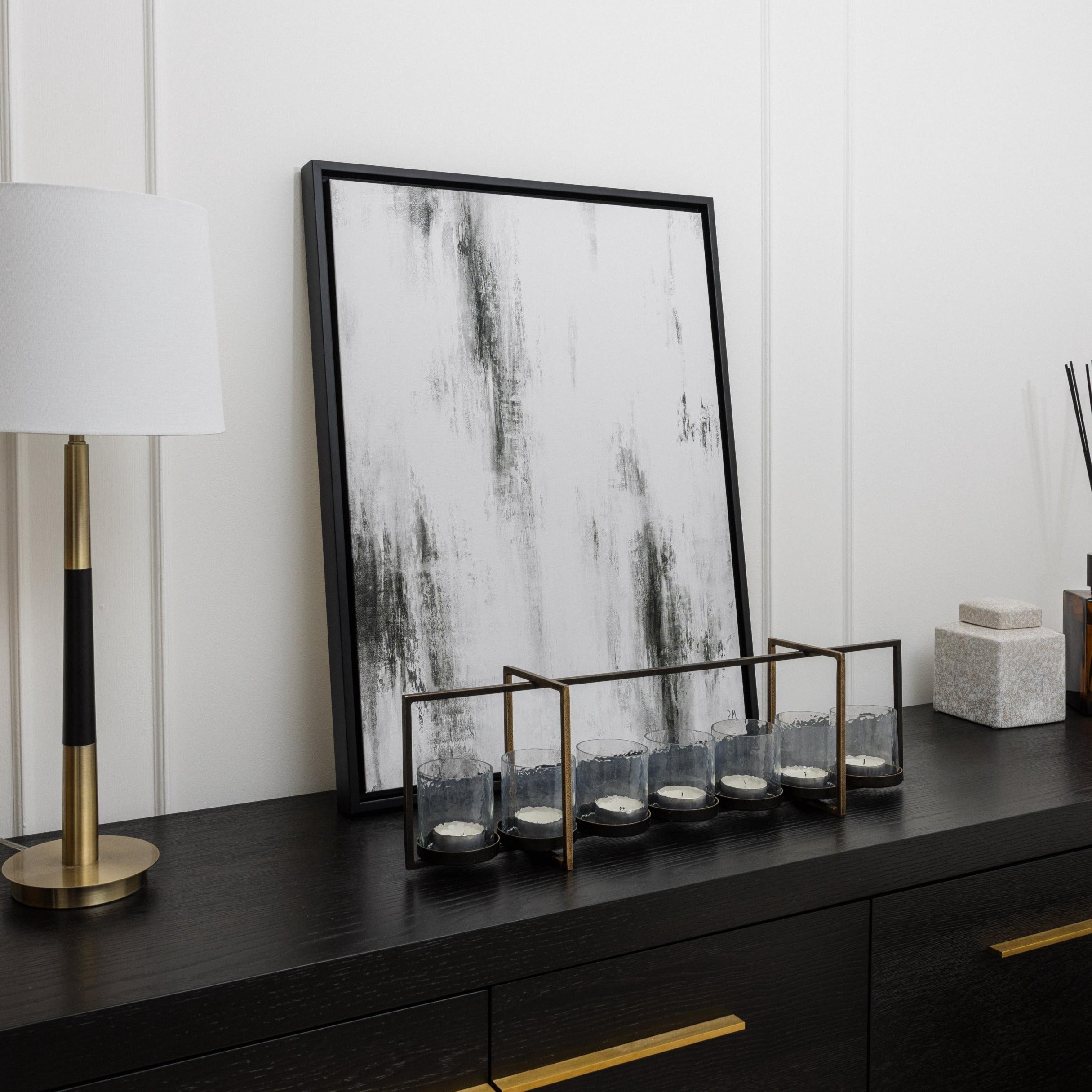 Manhattan I Portrait Framed Printed Canvas - Mala Art Co.