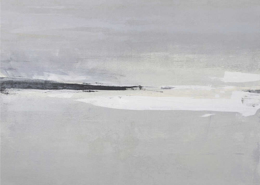 Serene Horizon Landscape Framed Printed Canvas