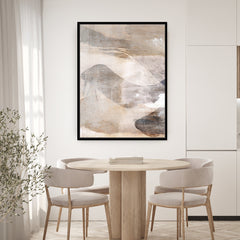 Layers 1 Framed Printed Canvas - Mala Art Co.