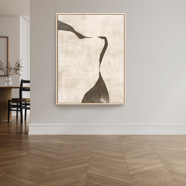 Gigi III Portrait Framed Printed Canvas - Mala Art Co.