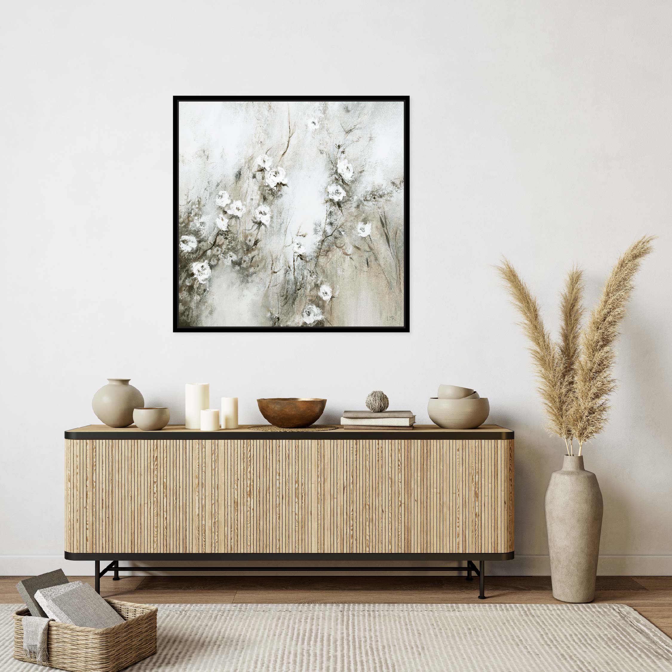 Wild Blooms Square by Lynn Ratcliffe | Abstract Printed Canvas Art ...