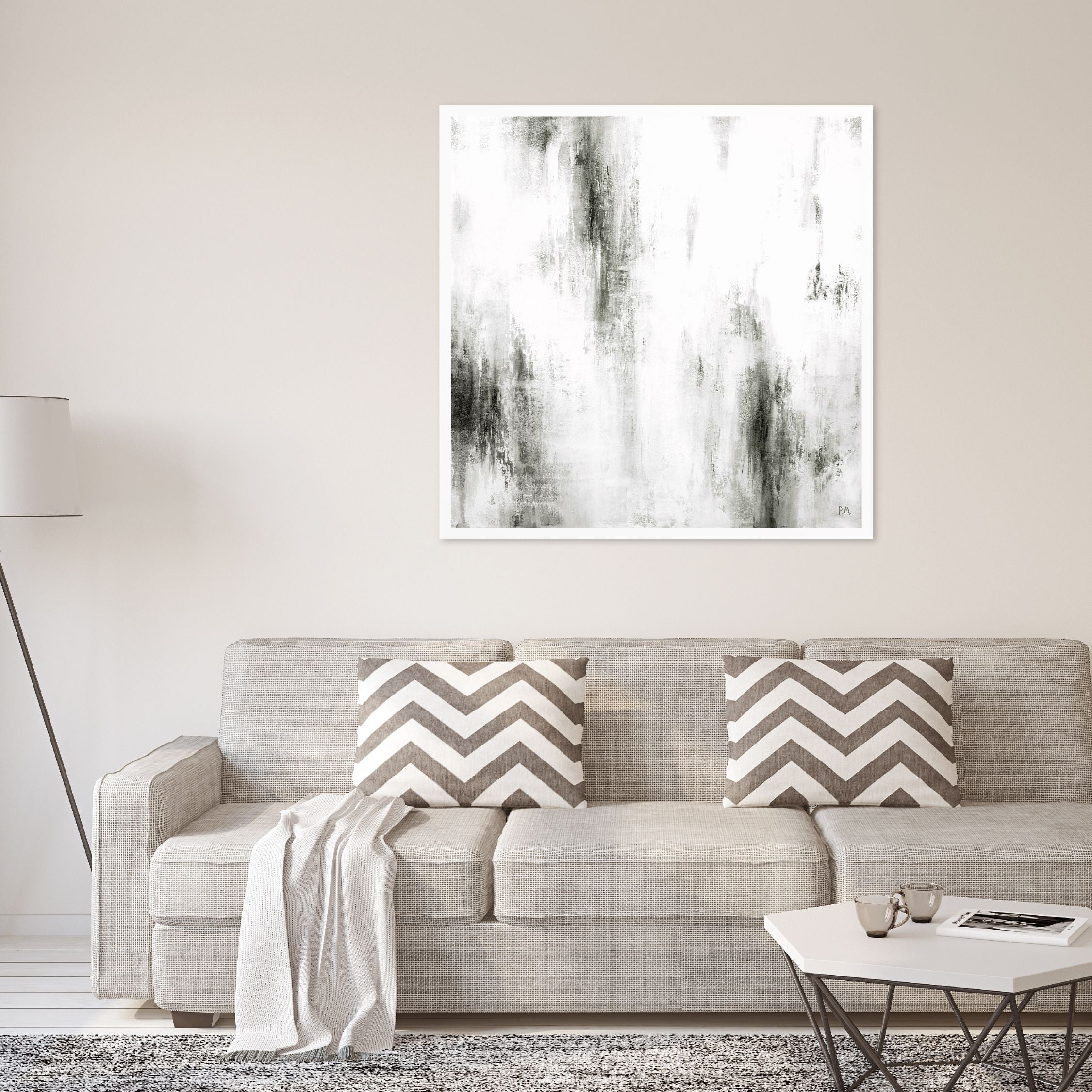 Manhattan I Square by Paige Marie | Abstract Printed Canvas Art | Mala ...