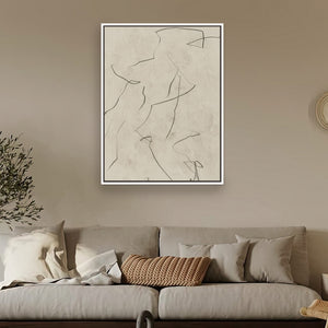 Realised Portrait Framed Printed Canvas - Mala Art Co.