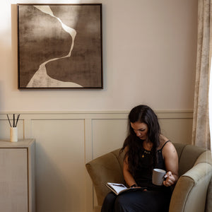Moko III Square Framed Printed Canvas