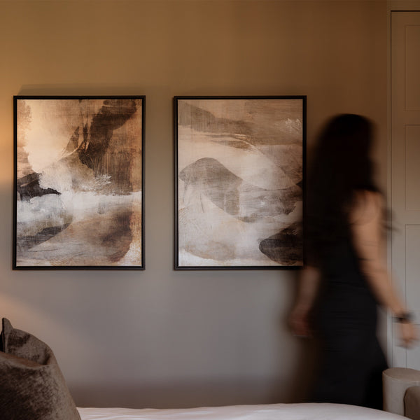 Layers Framed Canvas Set of 2