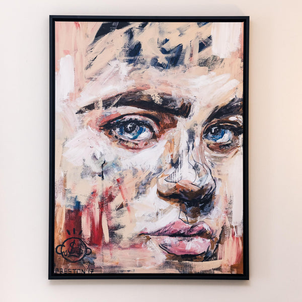Something From Nothing Portrait Framed Printed Canvas - Mala Art Co.
