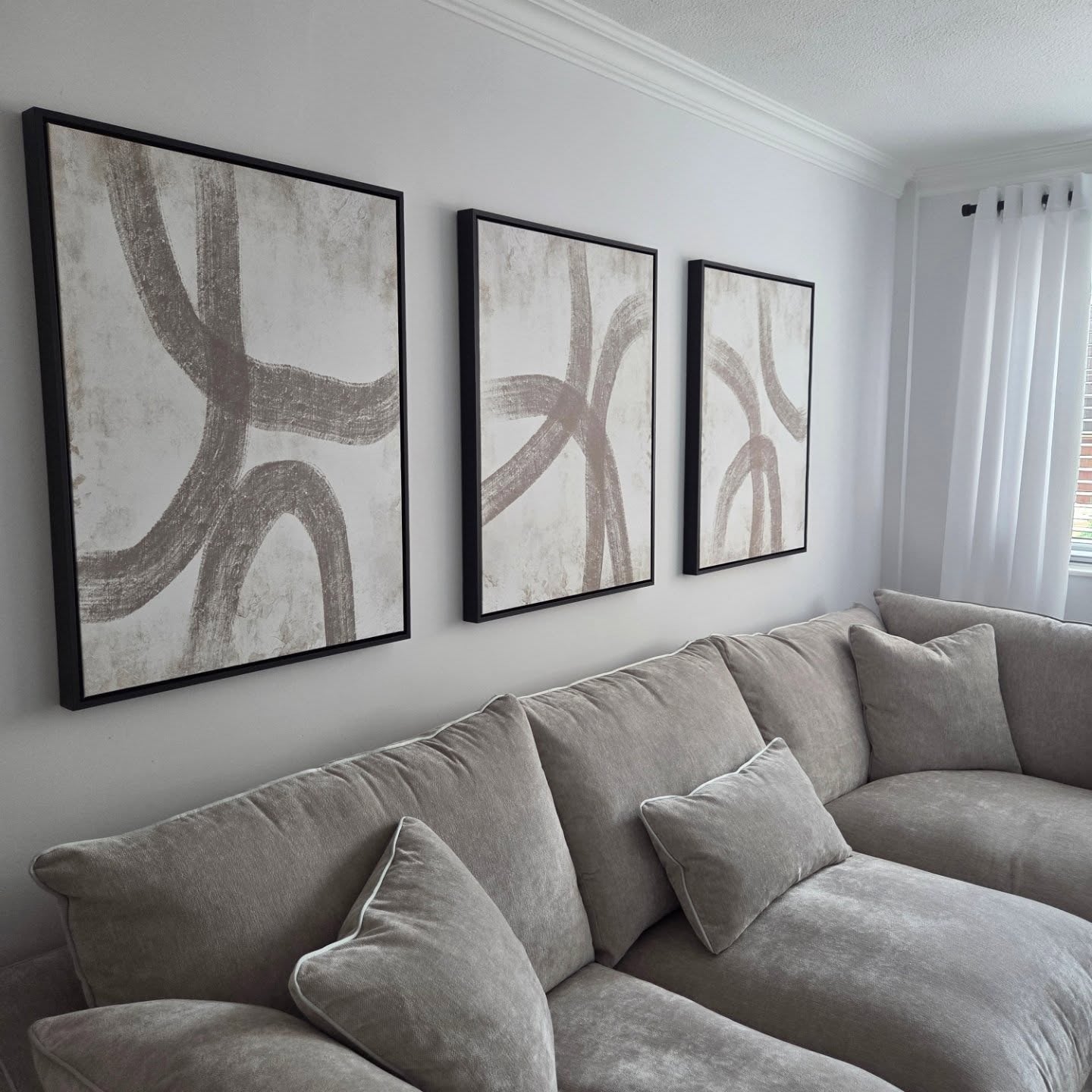 Myro Portrait Framed Canvas Set of 3